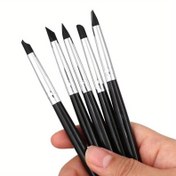 Resim 5 Adet Diş Reçinesi Silikon Şekillendirme Kalemleri Seti, Sanat ve Diş Hekimliği için İdeal, Kompozit Çimento ve Porselen Diş Şekillendirme için Kullanılır, DIY Çizim için Mükemmel. 