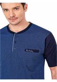 Resim Pierre Cardin Yazlık Damatlık 3'Lü Pijama Takımı Kutulu 5481 