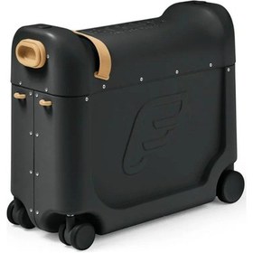 Resim Stokke Jetkids Bedbox, Uçak Koltuklarına Uyumlu Binilebilir Çocuk Valizi Siyah 
