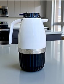 Resim Penguen Şık cam termos sızdırmaz mandallı kapak 12 saat sıcak, 24 saat soğuk 2lt cam termos 