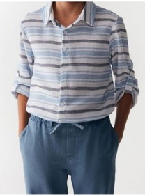 Resim Nk Kids Erkek Çocuk Pamuklu Beli Lastikli Pantolon-13825-indigo İndigo 
