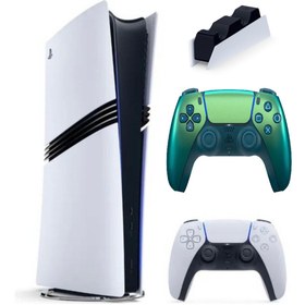 Resim Sony Playstation 5 Pro + 2. kol Dualsense Teal Green + Şarj İstasyonu ( İthalatçı Garantili ) 