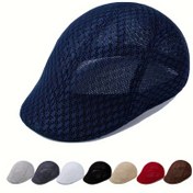 Resim Uniseks Yazlık Nefes Alabilir Fileli Beyzbol Şapkası Ayarlanabilir Snapback Kapamalı - Erkekler ve Kadınlar için Hafif Güneş Şapkası, 9 Renk (Lacivert/Siyah/Beyaz/Gri/Bej/Kahverengi/Kırmızı & Daha Fazlası), Tatil Başlığı | Günlük Kafa Giyimi 