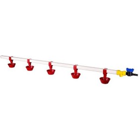 Resim TavPet Nipel Suluk Sistemi 40 Tavukluk 100 cm 5 Nipelli Yaylı Çanaklı 