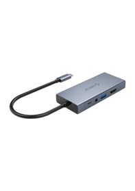 Resim Orico MC-U501P-GY Type-C to USB 3.0 HDMI VGA AUX PD Çoklayıcı Dönüştürücü Hub 