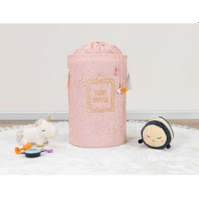 Resim Morbebe Bebek Yuvarlak Torbalı Sepet 46X31 (Pembe) 7693235198128 