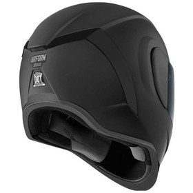 Resim Icon Airform Dark Kapalı Motosiklet Kaskı Mat Siyah 