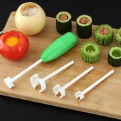 Resim Beş Parça Sebze Çekirdek Çıkarma Aracı Seti, Meyve ve Sebzelerden Çekirdekleri Çıkarmak İçin Çok İşlevli Plastik Mutfak Alet. 