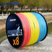 Resim JESHUPEY 8-Strand Örgülü PE Balıkçılık Hattı, 300/500m, Yumuşak Pürüzsüz Polietilen Aşınmaya Dayanıklı Örgü, 6.8-39.92KG Test Balıkçılar İçin, Canlı Renkler (Mavi, Sarı, Kırmızı, Turuncu, Yeşil), Balıkçılık Tutkunları İçin İdeal Hediye, Açık Hava Sporları Hattı | Canlı Renkli Balıkçılık Hattı | Dayanıklı Balıkçılık Hattı, Balıkçılık Aksesuarı 