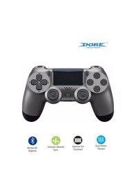 Resim Ps4-pc-android Box-android-Apple Uyumlu iOS Telefon Tablet Titreşimli Bluetooth Oyun Kolu Antrasit 