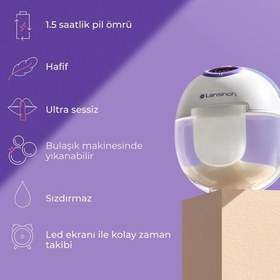 Resim Giyilebilir Tekli Göğüs Pompası Beyaz 