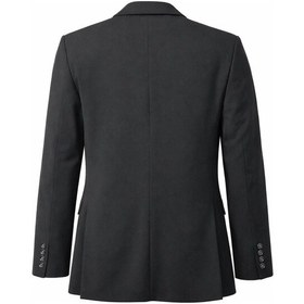 Resim Plus Scorpion Erkek Lacivert Mono Yaka Likralı Blazer Ceket Esnek Konfor Kumaş, Tek Düğmeli Slim Fit Siyah 