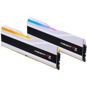 Resim Gskill F5-6400J3239G32GX2-TZ5RW 64 GB (2x32) Trident Z5 RGB Beyaz 6400 MHz DDR5 CL32 Ram 