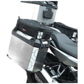Resim Gp Kompozit Kmsc04 Universal Motosiklet Yan Çanta Üstü Kumaş Çanta Siyah 