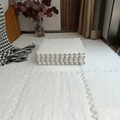 Resim 12 Parça Yumuşak EVA Köpük Mat Seti - Kaymaz, Yıkanabilir Polyester Puzzle Zemin Karoları, 4.57x29.97 cm, Ofis, Yatak Odası ve İç Mekan Kullanımı İçin İdeal 