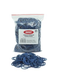 Resim Ekoset Mavi Paket Ambalaj Toka Para Lastiği 1000 Adet 40Mm 