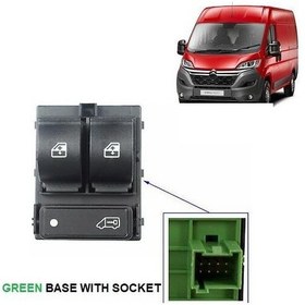 Resim Cam Açma Düğmesi Sol Çeçeevesiz Yeşil Boxer-Jumper-Ducato 2012- 