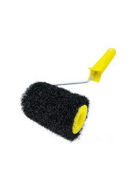 Resim Vkemall 4 İnç Gips Tahta Karma Dokulu Rulo Fırça - Nylon Üstü Kalın Dolgu Rulo, Siyah 