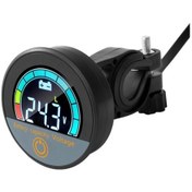 Resim Dc 8-100v Lityum Kurşun-asit Dairesel Dijital Ekran Ölçer, Özellikler: Gidon Kurulumu Diğer 