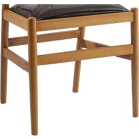 Resim Bengimobilya Sandalye Zus096 Model Ahşap Kayın Iskelet Suni Deri Rahat Oturum 