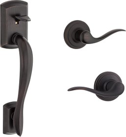 Resim Mena Rise 98150-002 Avalon Exterior Handle Only with Tustin Right-Handed and Left-Handed Levers in Satin Nicke 