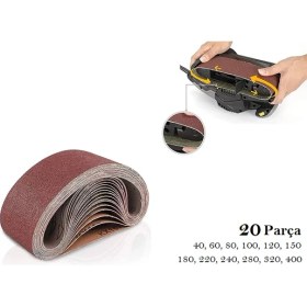 Resim Venoa Bosch Pbs 7 Uyumlu Bant Zımparası Kağıdı 20 Parça 