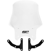 Resim GP KOMPOZİT Gp Kompozit Honda Cb125r / Cb250r 2018-2024 Uyumlu Tur Camı Şeffaf 49 Cm 
