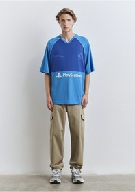 Resim Mavi - Playstation Baskılı Mavi Forma Tişört 0612939-70772 Mavi 