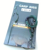 Resim 1Set/Çanta Sazan Balıkçılığı Saç Rigleri Hazır Bağlantı Terminali Takı Bağlantı Kanca Balıkçılık Chod Döngüsü Döner Balıkçılık Sazan Aksesuarları 
