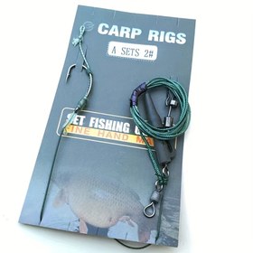 Resim 1Set/Çanta Sazan Balıkçılığı Saç Rigleri Hazır Bağlantı Terminali Takı Bağlantı Kanca Balıkçılık Chod Döngüsü Döner Balıkçılık Sazan Aksesuarları 
