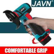 Resim JAVN 12V Kablosuz Açı Taşlama Makinesi, 19500RPM Elektrikli Parlatma Taşlama Aracı, USB Şarj, 2000mAh Lityum Pil, Şarj Edilebilir 18650 Serisi, Rahat Tutma Kavrama Plastik Sap, Elektronik Bileşenler ile Güç Aracı Seti 