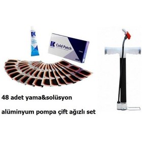Resim Bisiklet Pompa Alüminyum Kısa Yama Seti 