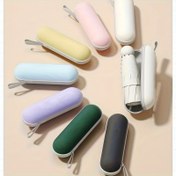 Resim Kompakt Seyahat Çantası - Ergonomik Sap ve Asma Halkasıyla Taşınabilir Fermuarlı Şemsiye, Kalem, Makaj Saklama Kutusu - Hafif Dayanıklı Organizer (Beyaz/Yeşil/Siyah) Pastel & Koyu Renkler Kampçılık Günlük İhtiyaçlar 