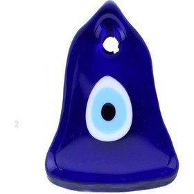 Resim Cam Nazar Boncuğu Delikli Çan Modeli Küçük Boy 4.5x6 Cm Standart 