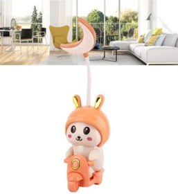 Resim online store Sevimli Tavşan Figürlü Kalem Traşlı Led Işıklı Şarjlı Çocuk Gece Lambası Hediye Masa Lambası 