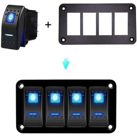 Resim Ebitda Narva Tipi Yol Alüminyum Basmalı Anahtar Paneli Muhafaza Braketi - 4 Delik Montaj Seti Diğer 