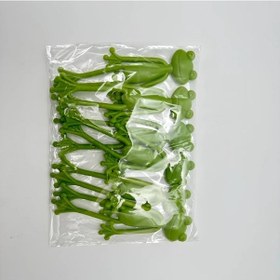 Resim Chuangyinshop 6 Adet Yaratıcı Kurbağa Bitki Desteği Saksı Sarkıtma Ve Tırmanma Askısı Yeşil 