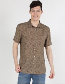 Resim Colin's Regular Fit Desenli Bej Erkek Kısa Kol Gömlek CL1058252_Q1.V1_BEI Bej 