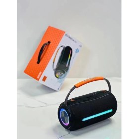 Resim Torima Booms Box 360 Taşınabilir Rgb Ledli Bluetooth Hoparlör Usb-Tf Siyah 
