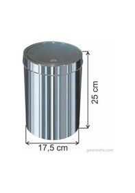 Resim Dokunmatik 1320 Model Çöp Kovası 5 Litre-itme Kapaklı 