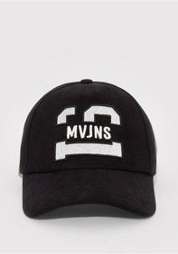 Resim Mavi - Mvjns Baskılı Siyah Şapka 0911527-900 Siyah 