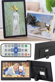 Resim Utelips Dijital Akıllı Fotoğraf Çerçevesi 7 Inç Elektronik Masa Üstü & Asılabilir Lcd Ekran Tablet Çerçeve 