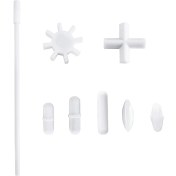 Resim Quartz Realm 7 Şekil Manyetik Karıştırıcı Karıştırma Çubukları Karıştırıcı Ptfe Karıştırma Çubuğu Manyetik Retriever (8 Paket) (Yurt Dışından) 