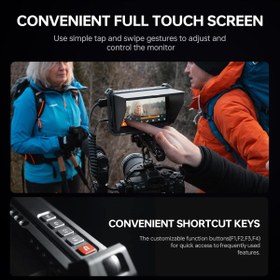 Resim VILTROX DC-X3 6'' HDMI/SDI 2000nit Dokunmatik Kamera Üstü Monitör 