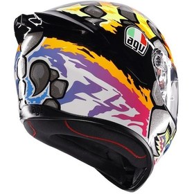 Resim Agv K1 S Bezzecchi Mavi Vizör Kapalı Kask Çok Renkli 