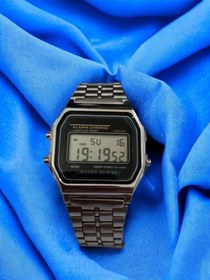 Resim Brality Unisex Dijital Retro Kol Saati Gümüş Renk Ayarlanabilir Klipsli Çelik Kayış (ALARM- KRONOMETRE) 0016 