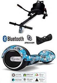 Resim Citymate Elektrikli Kaykay Scooter Hoverboard Akıllı Dengeli - Hover Kart - Çanta Full Paket Desen12 