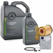 Resim Mercedes W205 Kasa C180 Periyodik Bakım Seti Yağ Filtresi Ve Motor Yağı Orijinal 