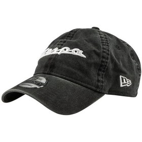 Resim Vespa Şapka New Era Washed 9twenty Siyah / Pıaggıo 