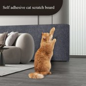 Resim 3.0 metre/200.0 cm ultra büyük boy, kendinden yapışkanlı kedi tırmalama pedi - dayanıklı çok amaçlı kedi tırmalama tahtası, halı kedi tırmalama tahtası, kanepe, duvar ve mobilya koruması için, çok fonksiyonlu tırmalamaya karşı dirençli kedi tırmalama pedi 